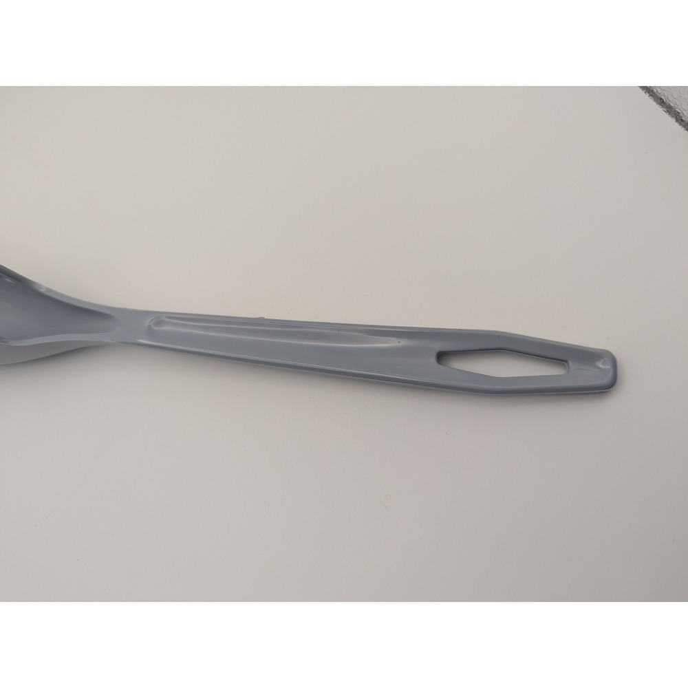 Vintage Gray Nylon Plastic Spaghetti Slotted Server Spoon Pasta Utensil Kitchen - Picture 3 of 8